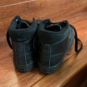 Converse All Star Black Leather High-Tops